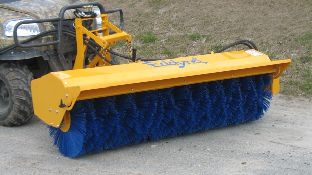 Rear or Front-Mounted Hydraulic Sweeper Attachment